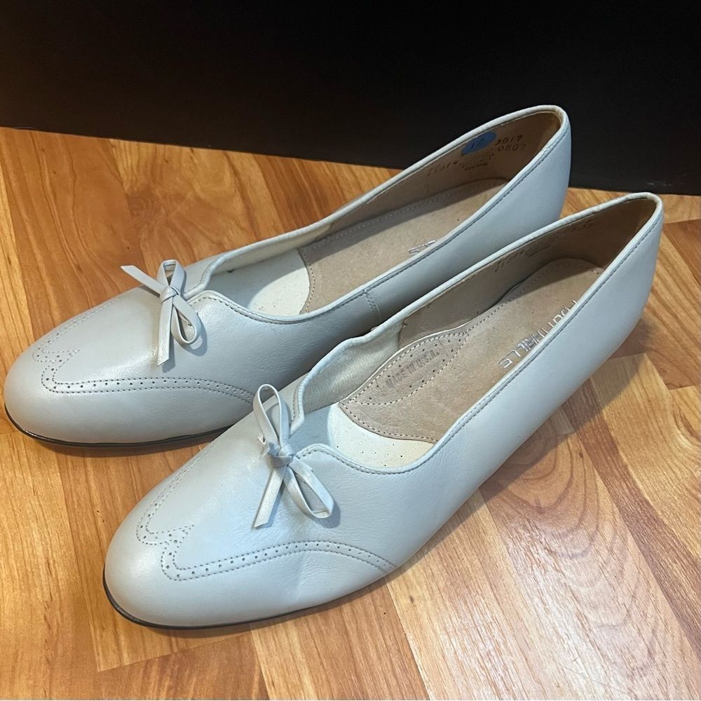 Chic White Leather Loafers